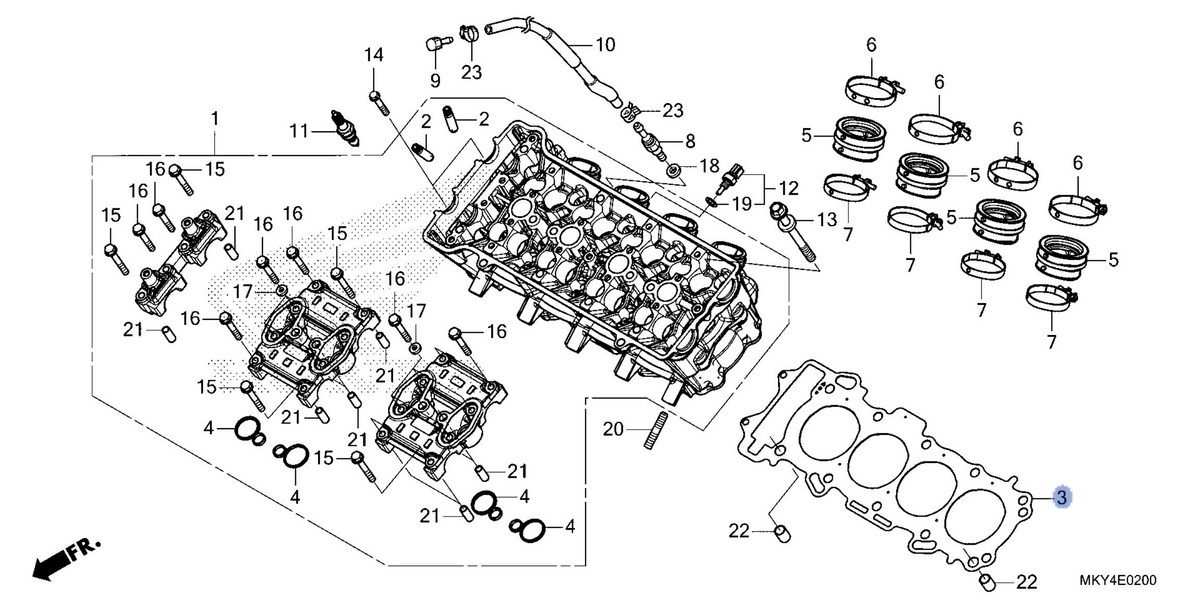 Honda OEM part 12251-MKY-E21