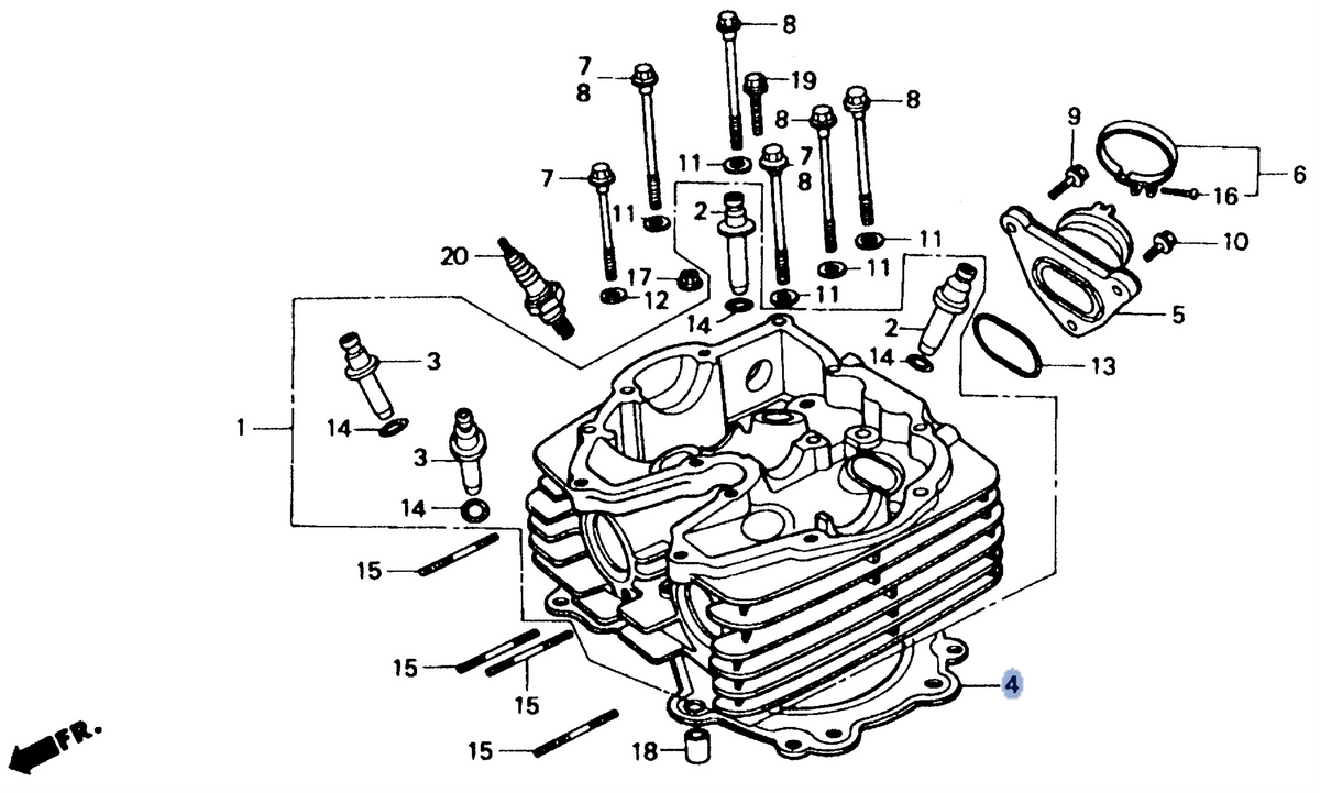 Honda OEM part 12251-MN1-671