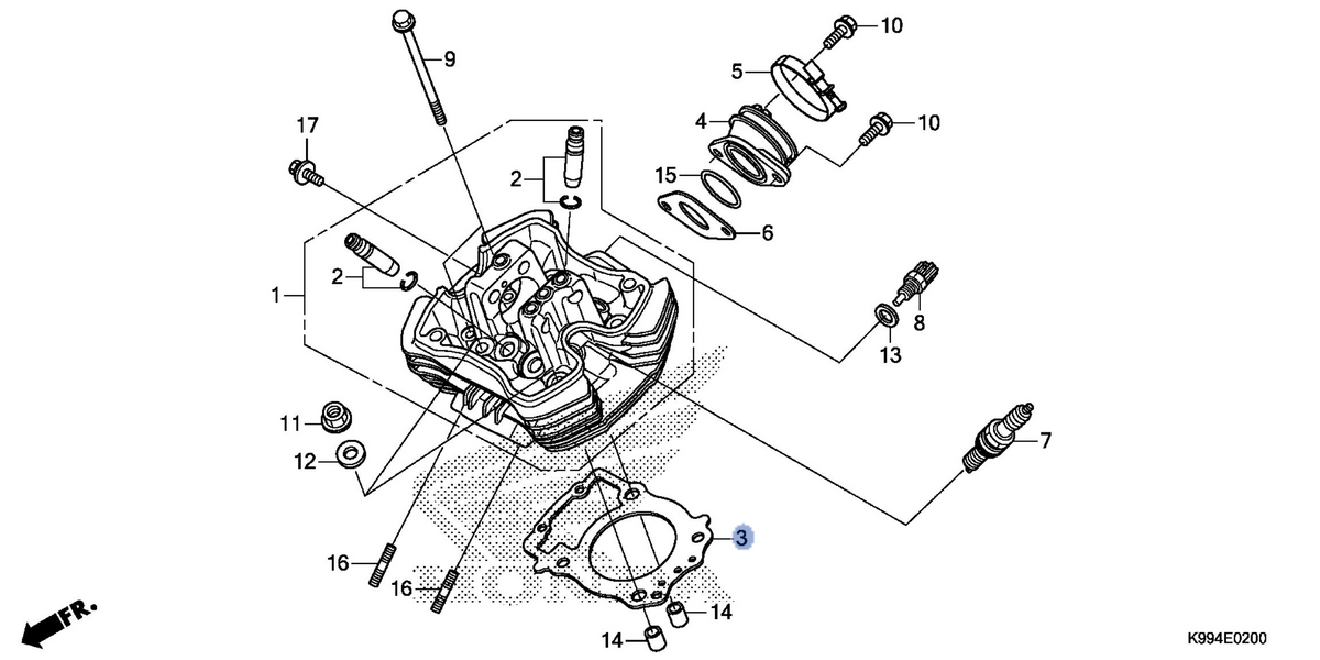 Honda OEM part 12252-K31-900