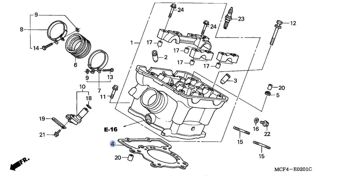 Honda OEM part 12252-MCF-003