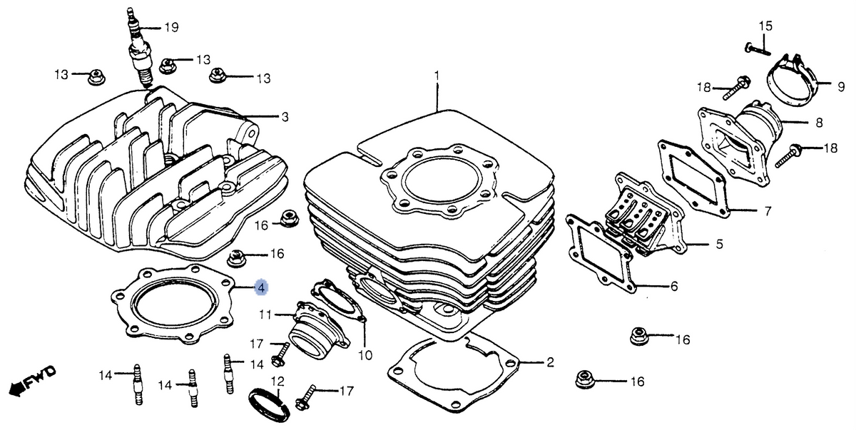 Honda OEM part 12254-KA5-770