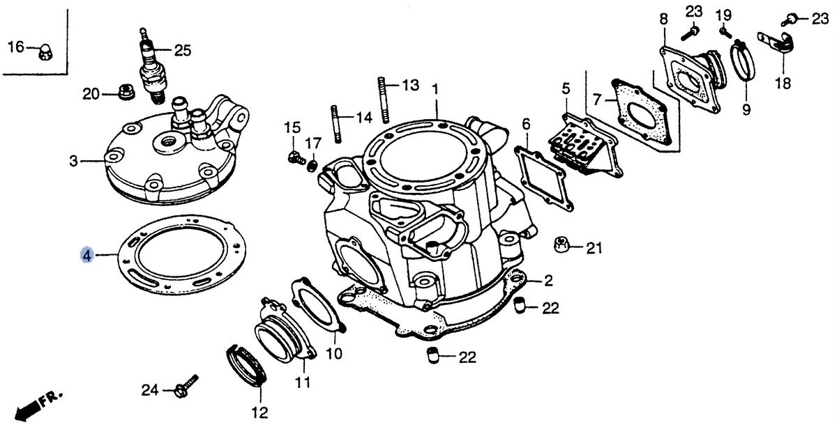 Honda OEM part 12254-KZ3-000