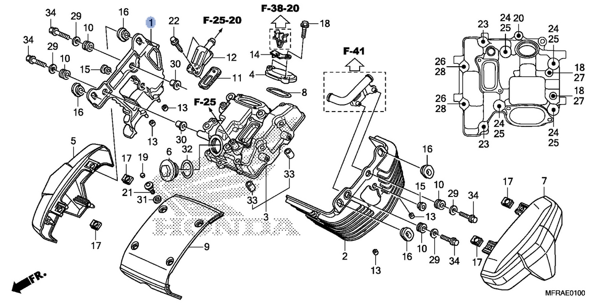 Honda OEM part 12261-MFY-A00