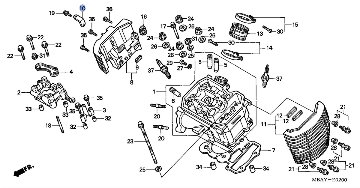 Honda OEM part 12265-MBA-000