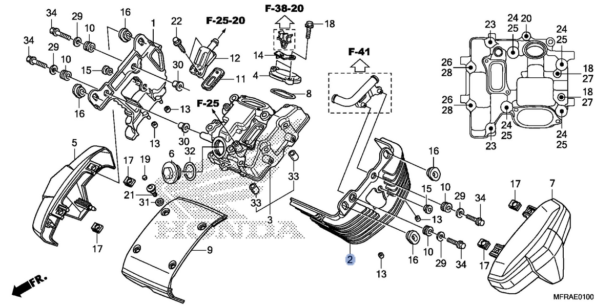 Honda OEM part 12271-MFY-A00