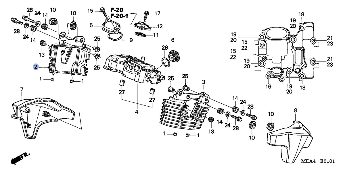 Honda OEM part 12281-MEA-670