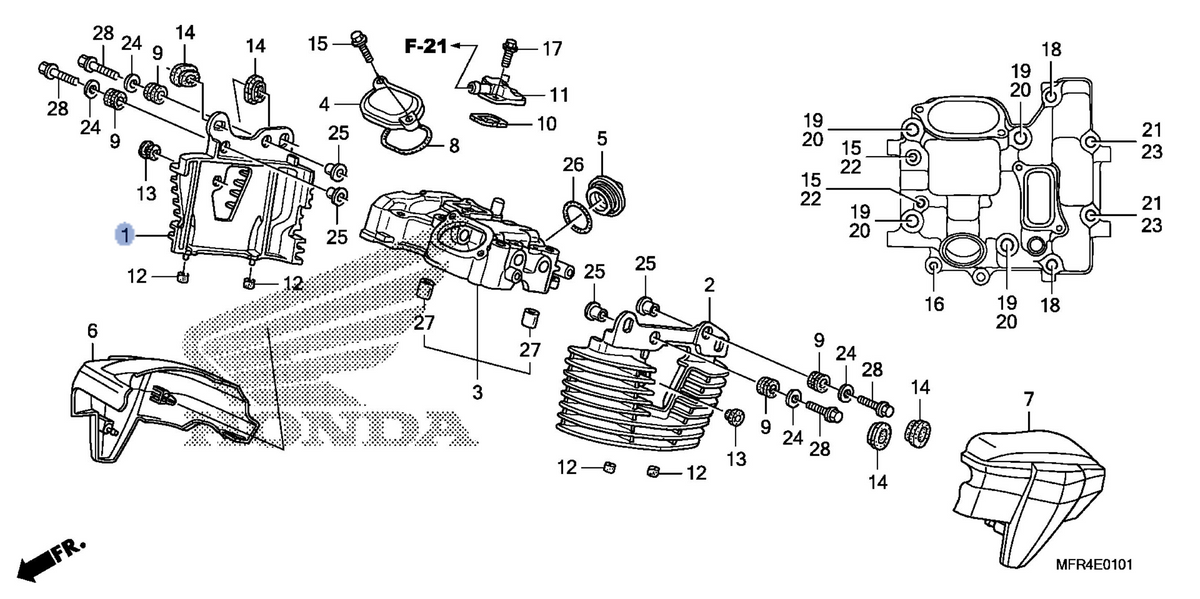 Honda OEM part 12281-MFR-670
