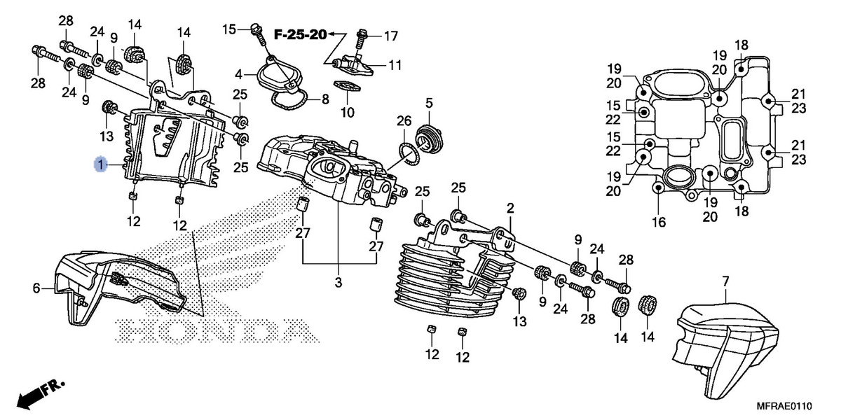 Honda OEM part 12281-MFY-A00