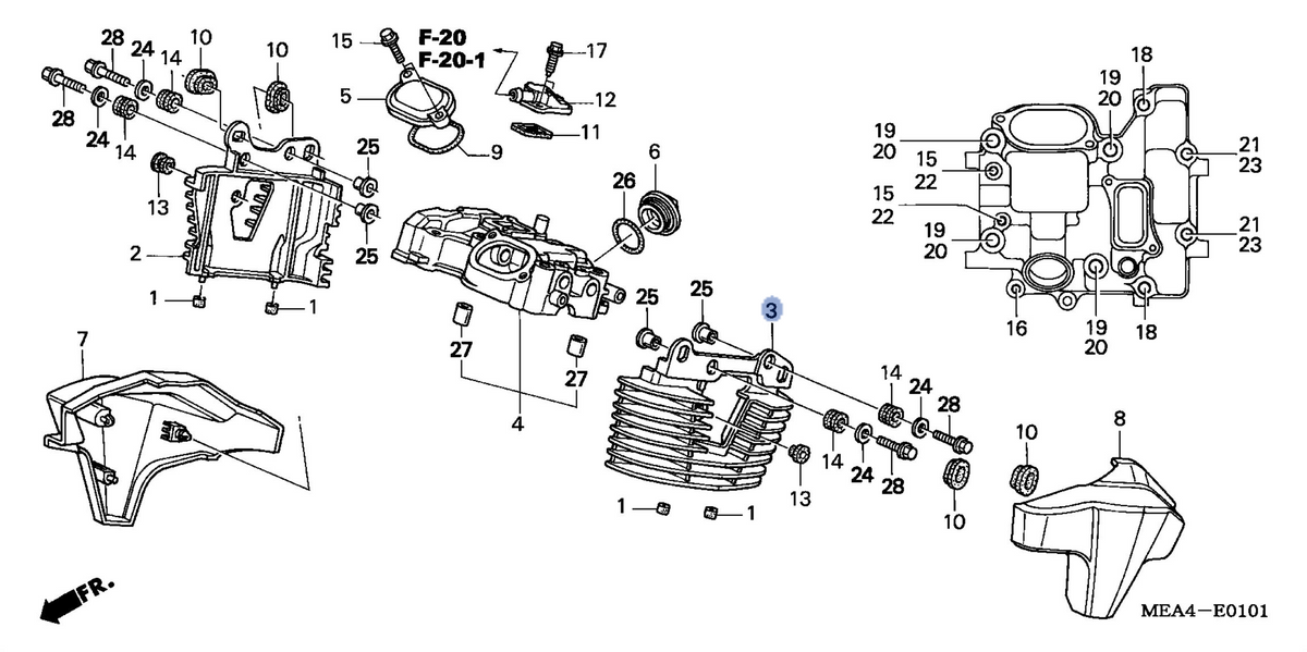 Honda OEM part 12291-MEA-670