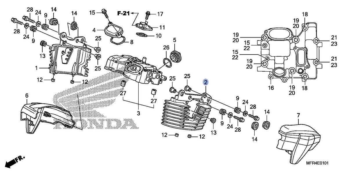 Honda OEM part 12291-MFR-670