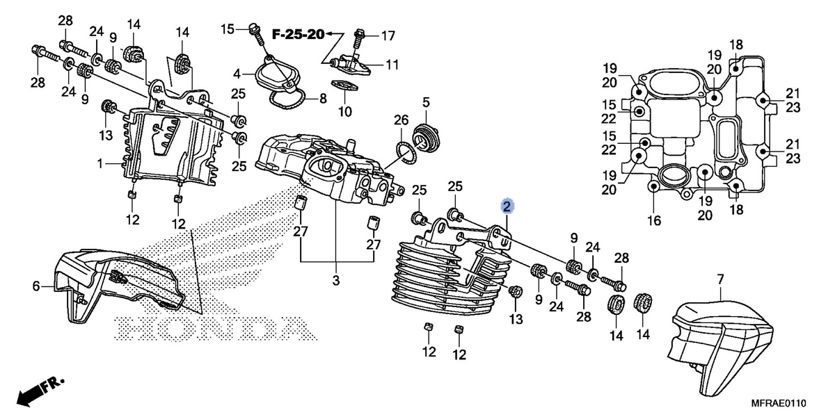 Honda OEM part 12291-MFY-A00