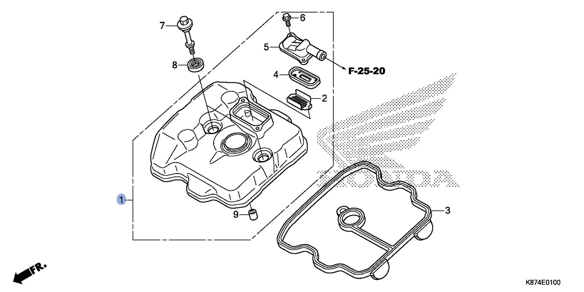 Honda OEM part 12300-K87-A00