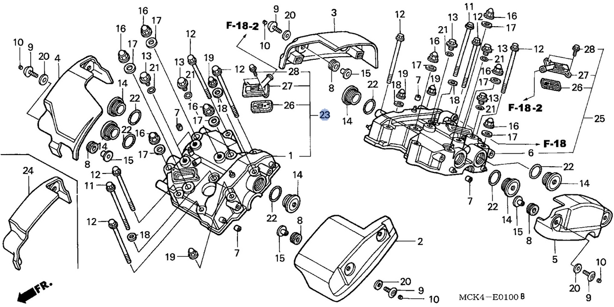 Honda OEM part 12300-MCK-G01