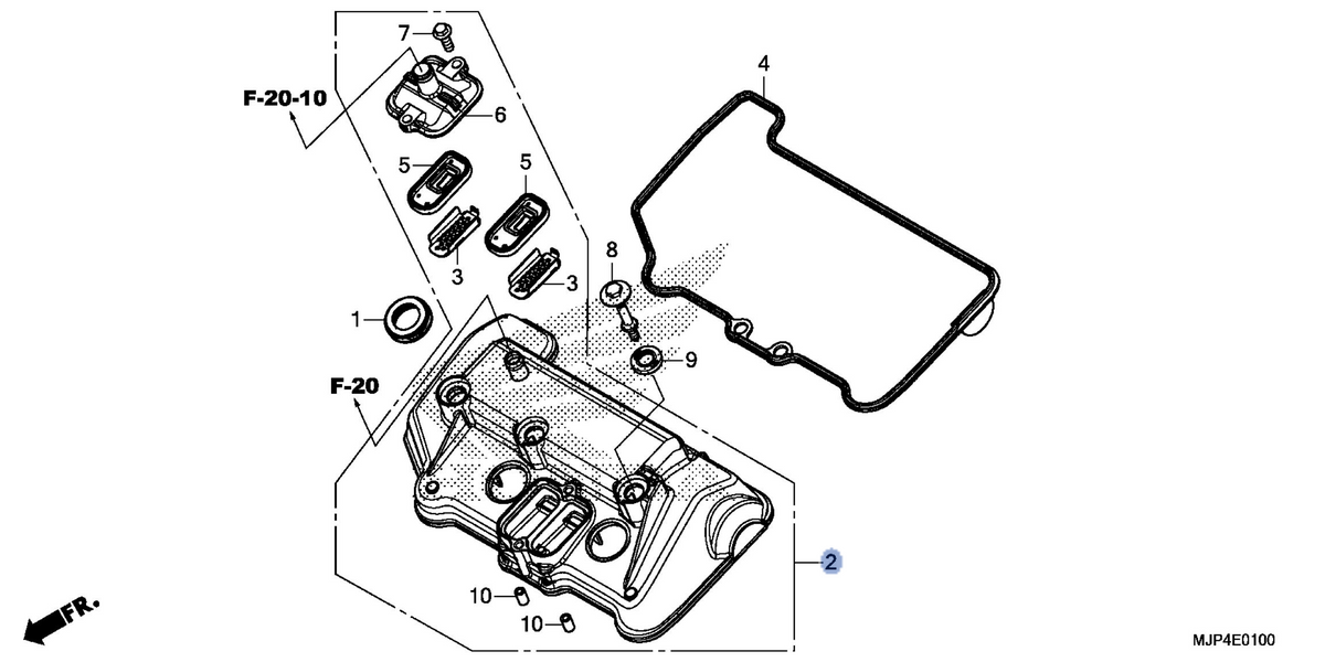 Honda OEM part 12300-MJP-G50