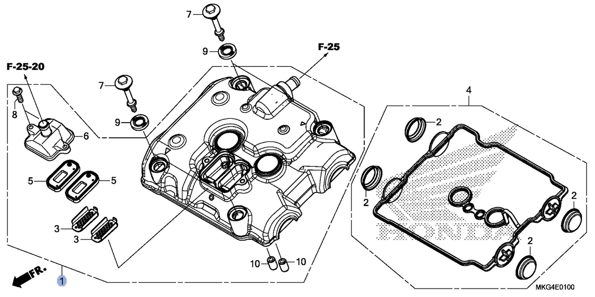 Honda OEM part 12300-MKG-A00