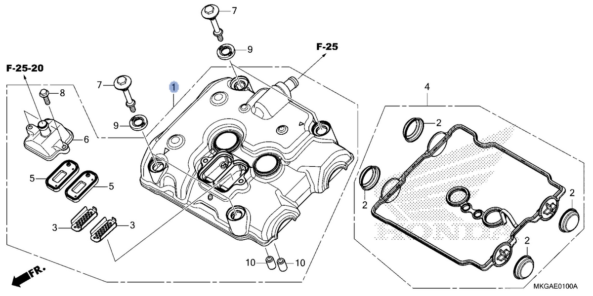 Honda OEM part 12300-MKG-A01