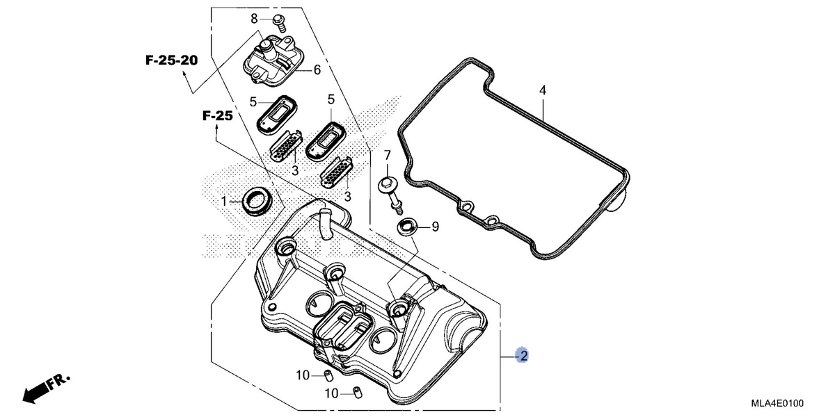 Honda OEM part 12300-MLA-A01