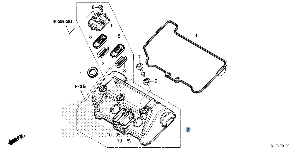 Honda OEM part 12300-MLF-E80