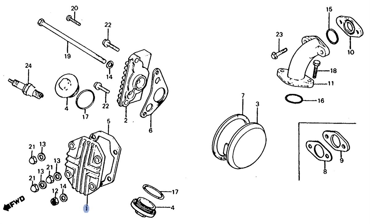 Honda OEM part 12301-086-000
