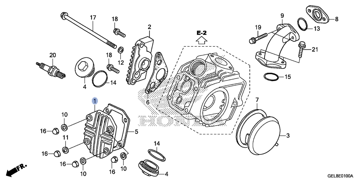 Honda OEM part 12301-GEL-A80