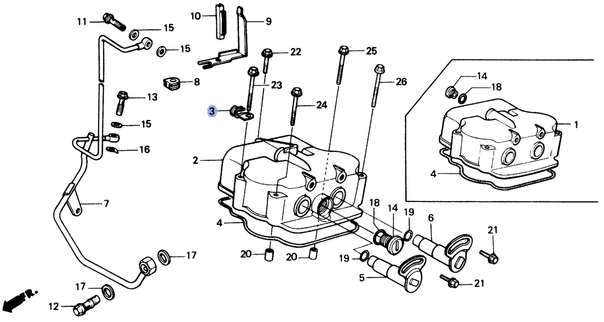 Honda OEM part 12302-KS4-000