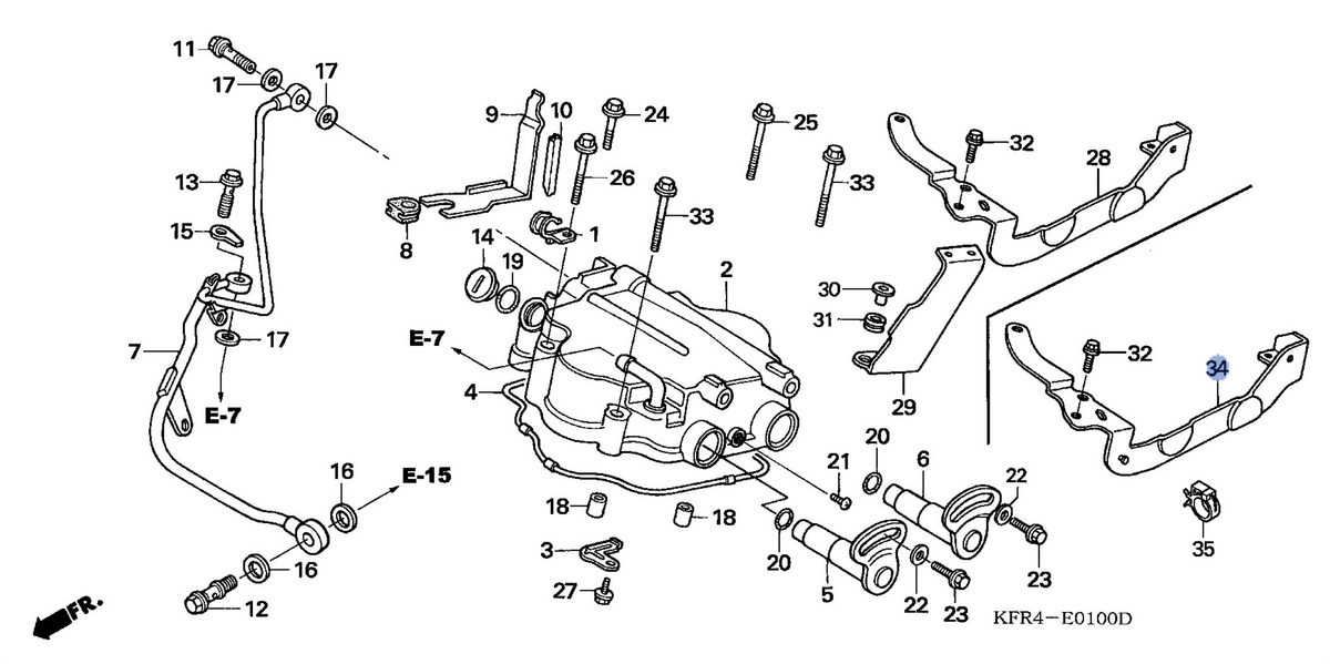 Honda OEM part 12303-KFR-701