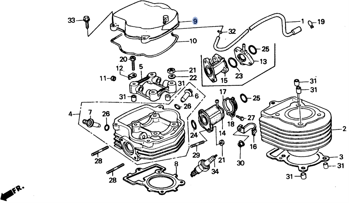 Honda OEM part 12310-GE1-713