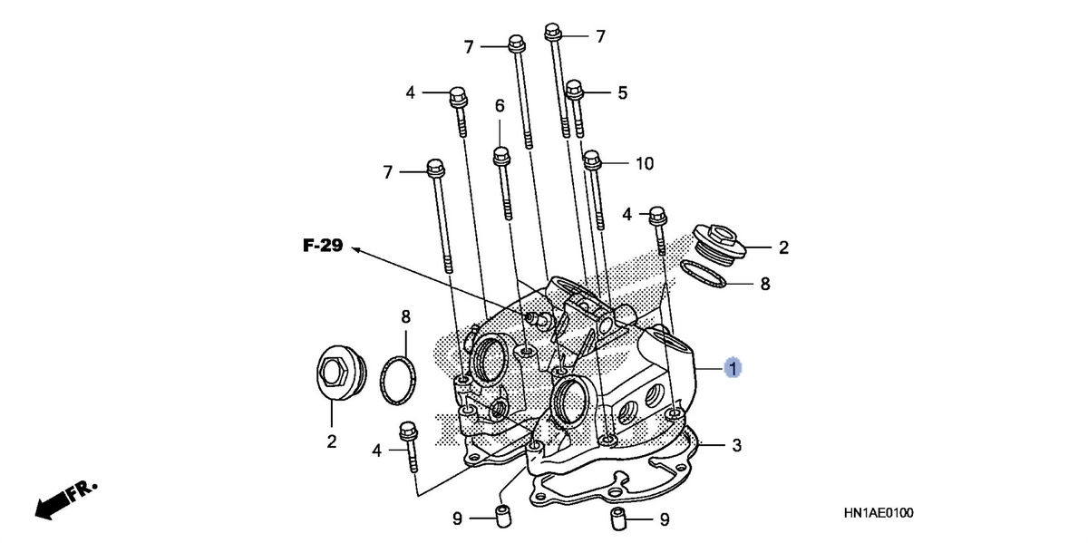Honda OEM part 12310-HN1-A70