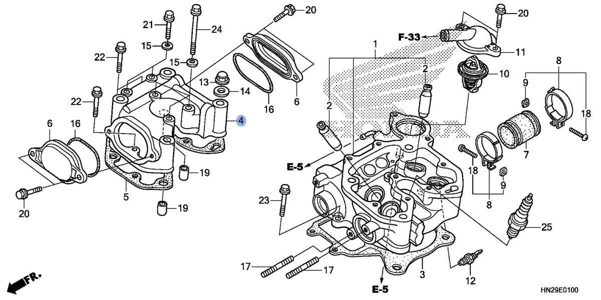 Honda OEM part 12310-HN2-000