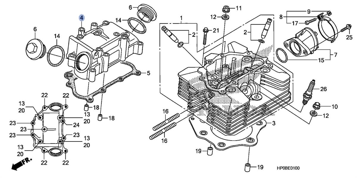 Honda OEM part 12310-HP0-A00