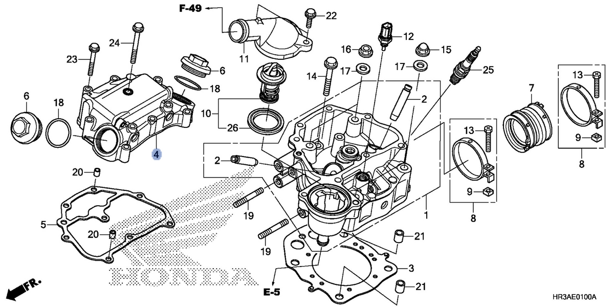Honda OEM part 12310-HP5-L10