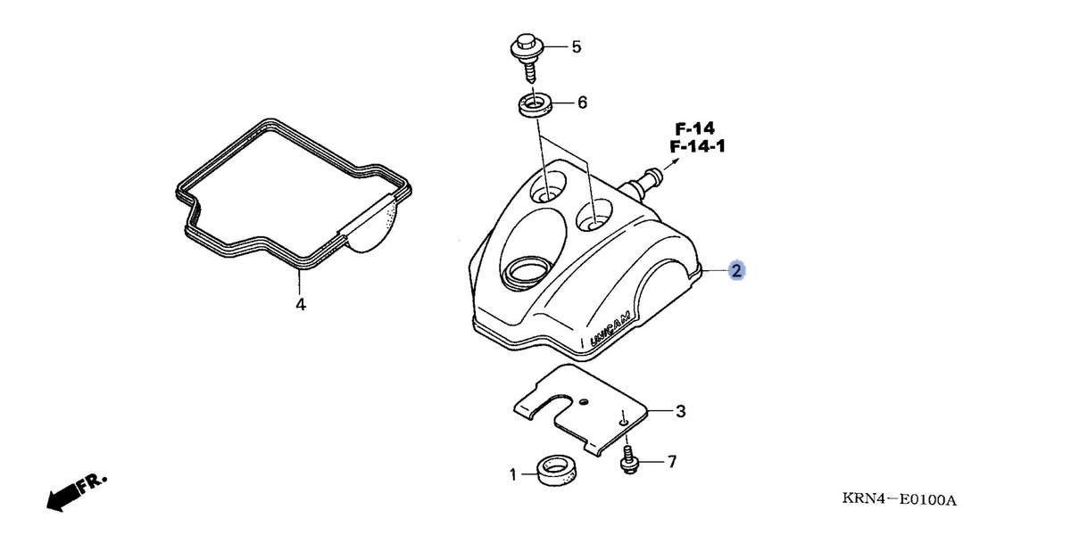 Honda OEM part 12310-KRN-A20