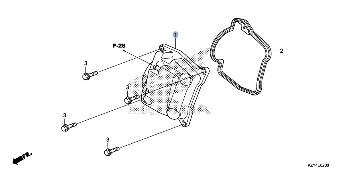 Honda OEM part 12310-KZR-700