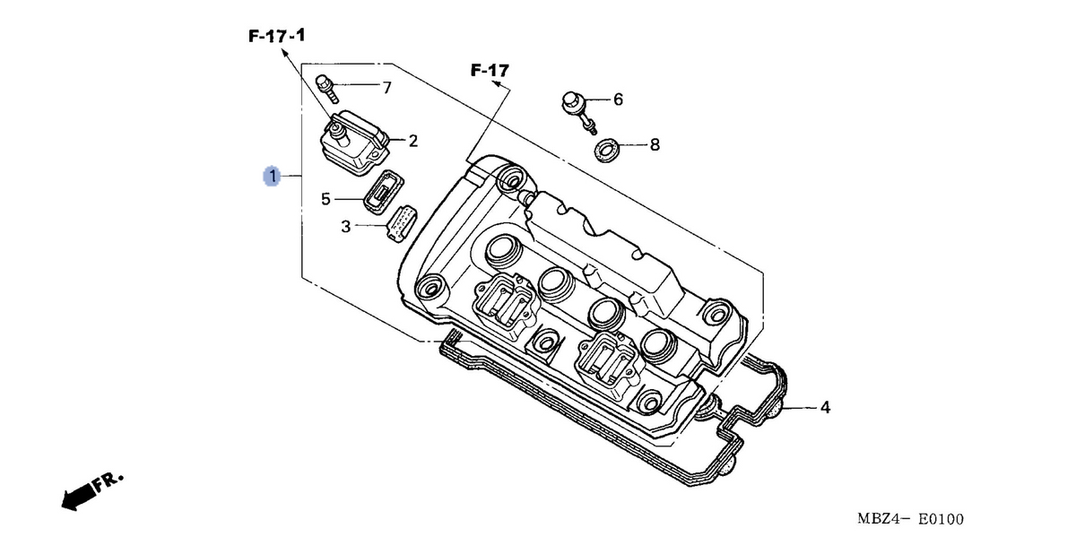 Honda OEM part 12310-MBZ-K00