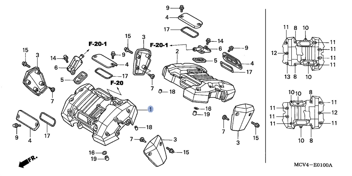 Honda OEM part 12310-MCV-R10