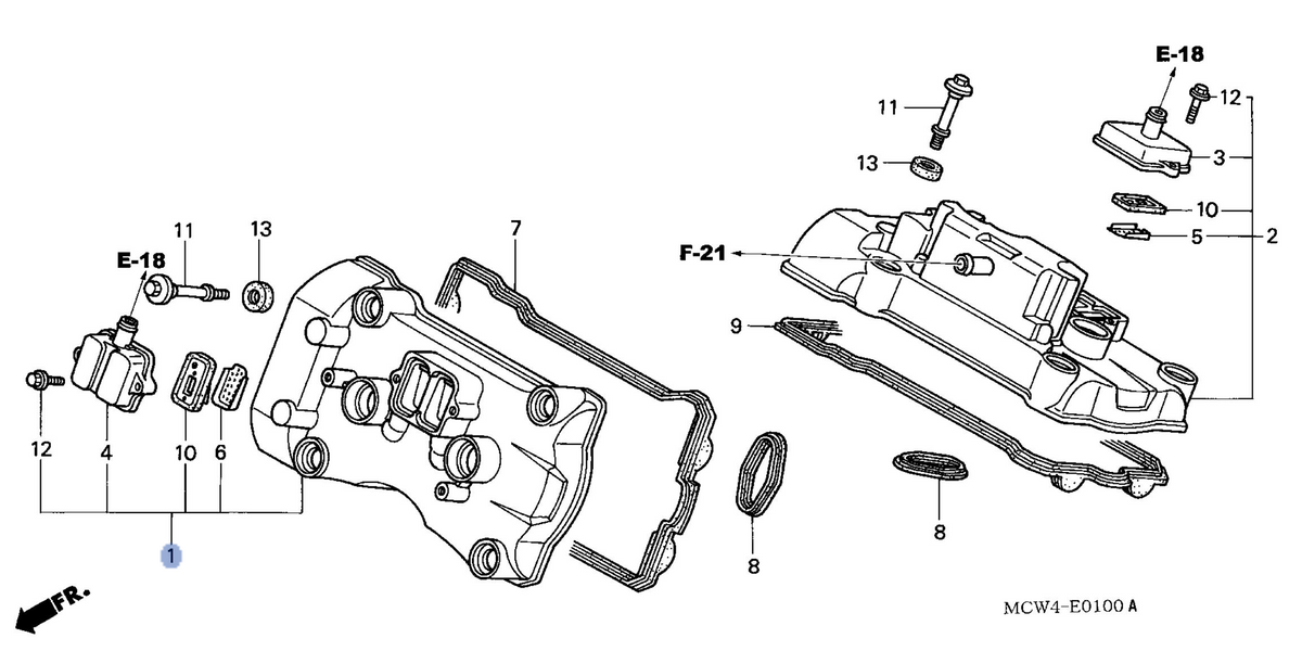 Honda OEM part 12310-MCW-000