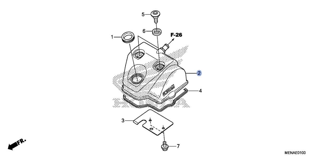Honda OEM part 12310-MEN-A80