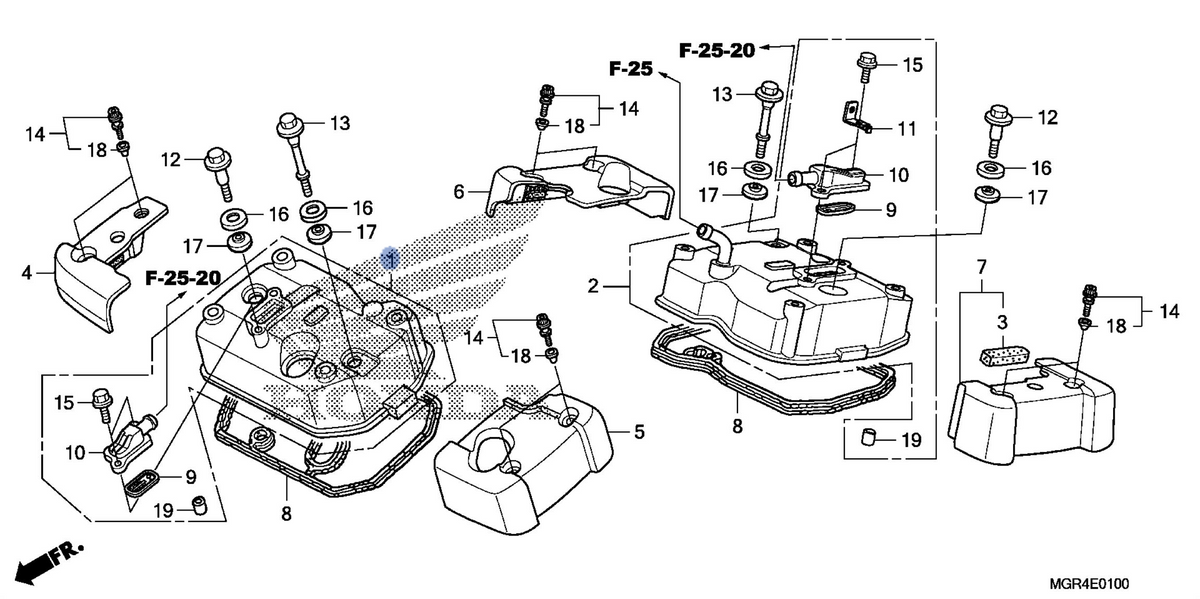 Honda OEM part 12310-MGR-670