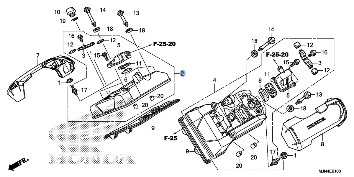 Honda OEM part 12310-MJN-A00