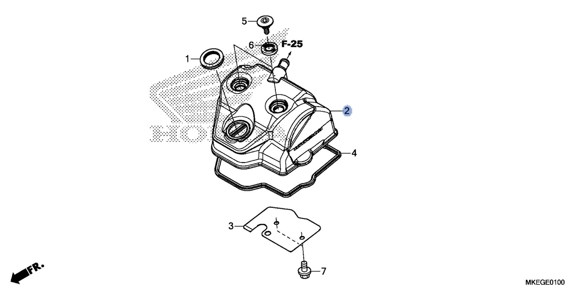 Honda OEM part 12310-MKE-A50