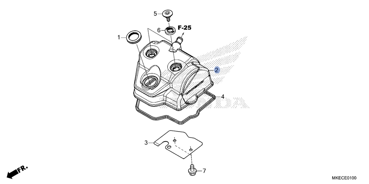 Honda OEM part 12310-MKE-AH0