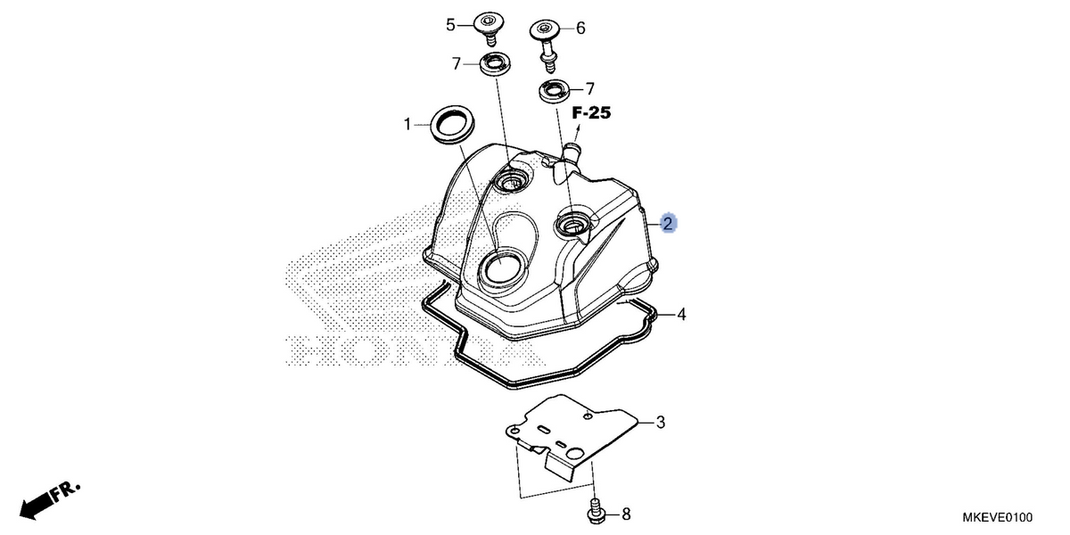 Honda OEM part 12310-MKE-B70