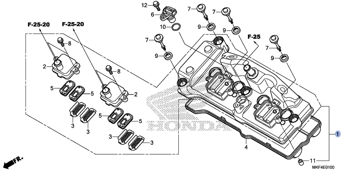 Honda OEM part 12310-MKF-D70