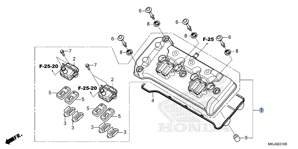 Honda OEM part 12310-MKJ-E50