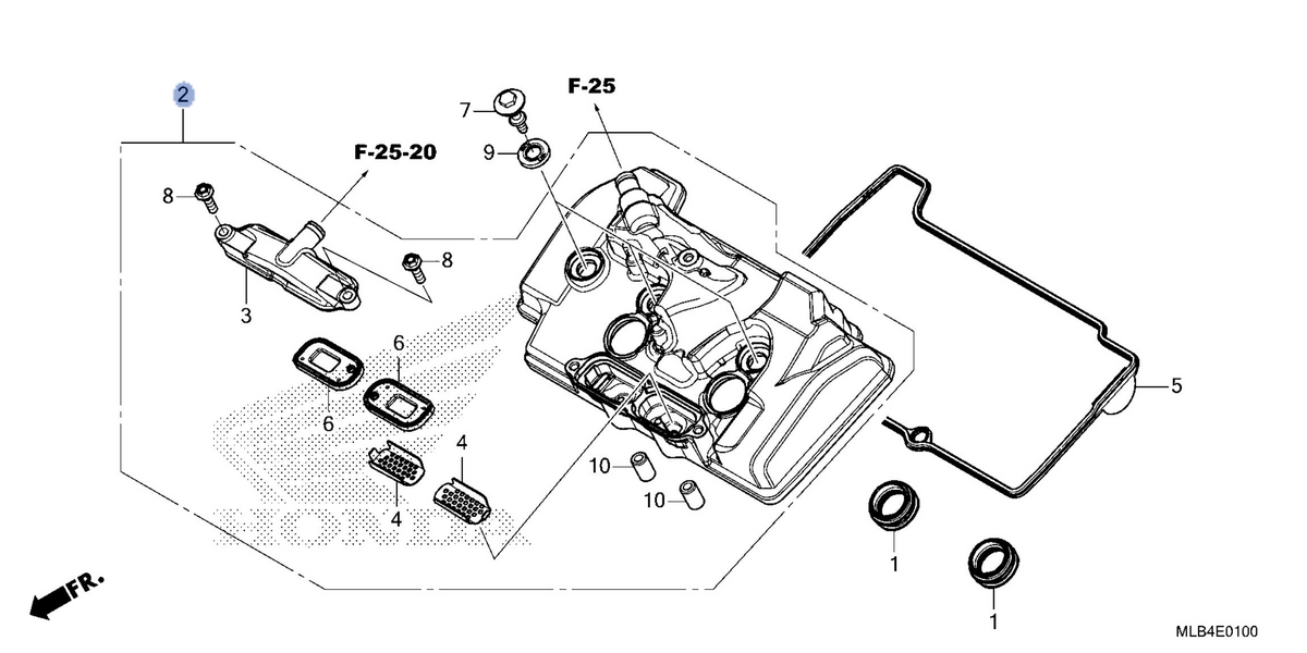 Honda OEM part 12310-MLB-D00