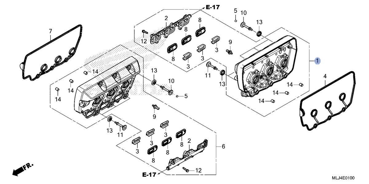 Honda OEM part 12310-MLJ-A00