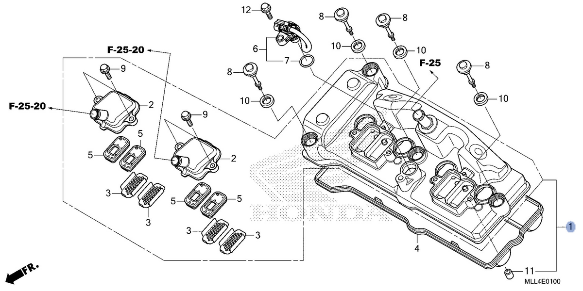Honda OEM part 12310-MLL-D00
