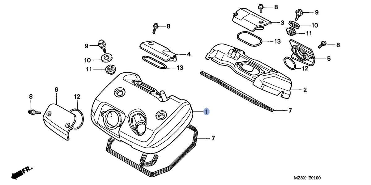 Honda OEM part 12310-MZ8-L50