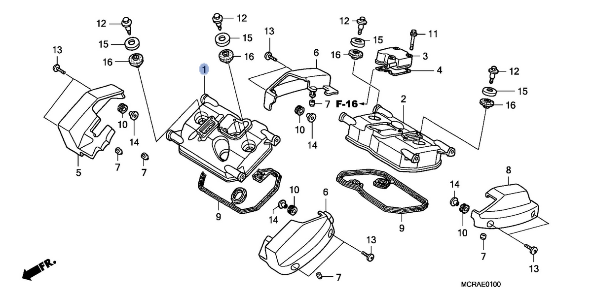 Honda OEM part 12311-MCR-A00