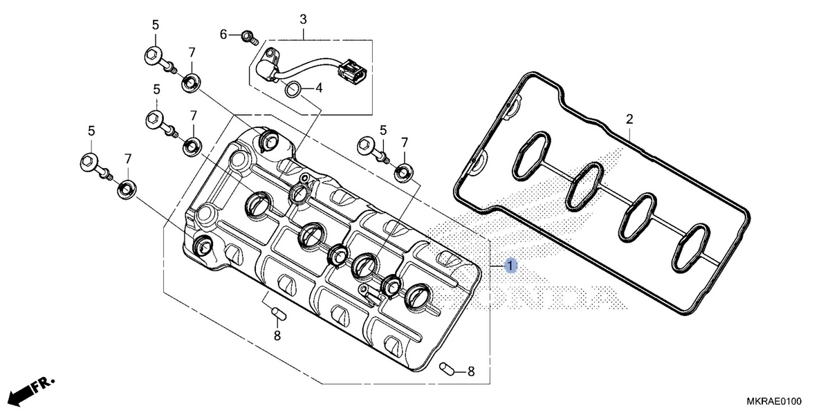 Honda OEM part 12311-MKR-D10